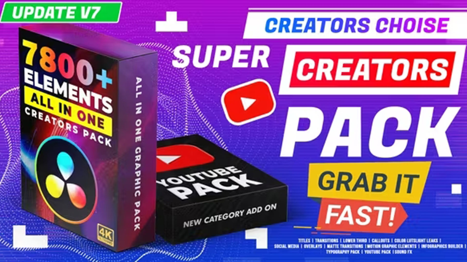 Super Creators Pack | DaVinci Resolve | Motionive
